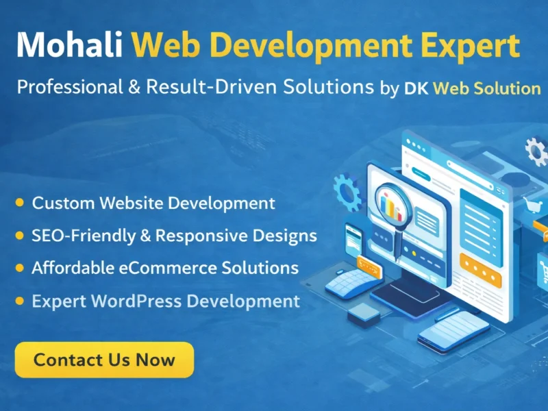Mohali Web Development Expert – Professional & Result-Driven Solutions by DK Web Solution
