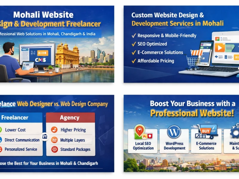 Mohali Website Design and Development Freelancer