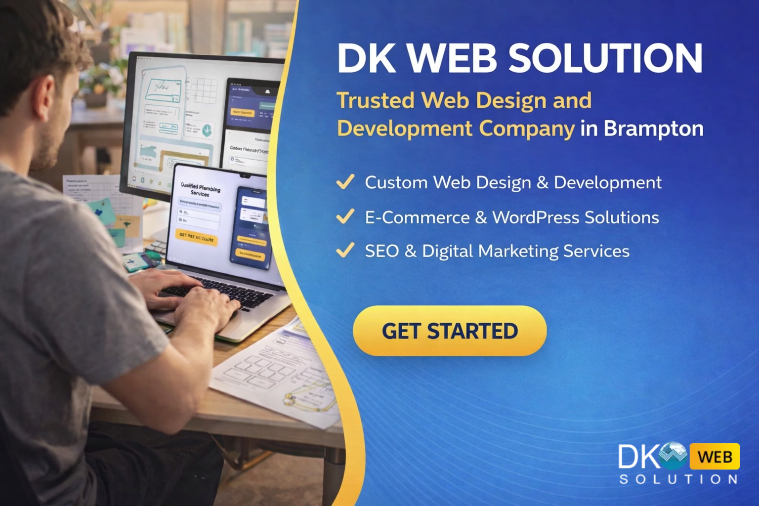 Top Web Design and Development Company Brampton | DK Web Solution