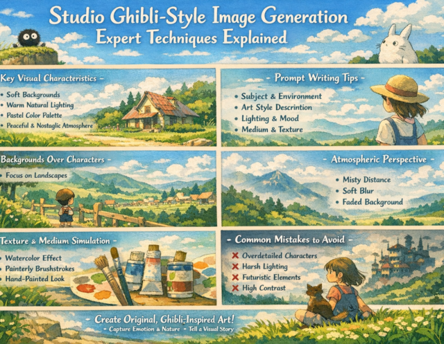 With the rise of AI image generation, designers Studio Ghibli-Style Image Generation Expert Techniques Explained