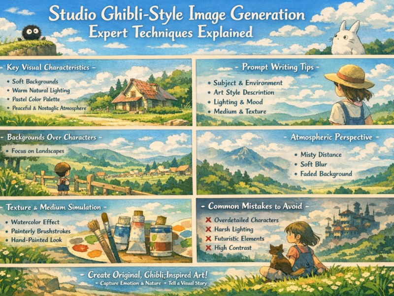 Studio Ghibli-Style Image Generation Expert Techniques Explained