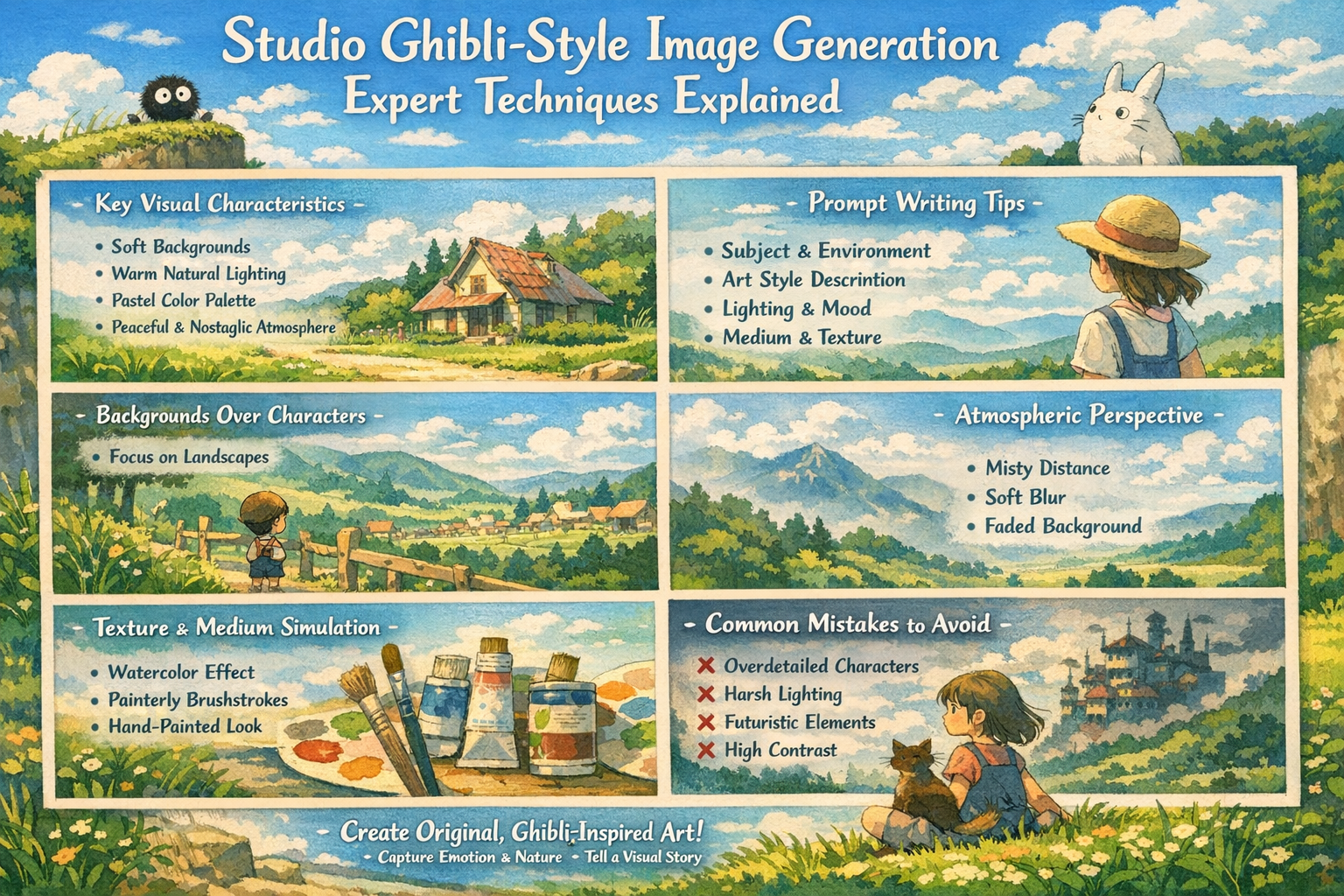Studio Ghibli-Style Image Generation Expert Techniques Explained